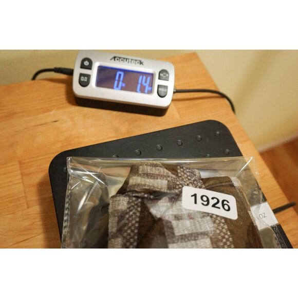 Pierre Cardin Brown & Silver Silk Geometric Pattern Necktie - Picture 11 of 11